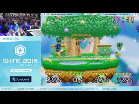 Shine 2016 - Shears/Marbles vs SuperBoomFan/Tacos SSB64 Doubles