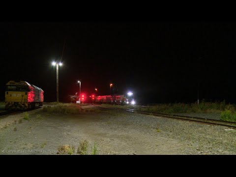 6PM9 SCT Freight Train At Night (15/3/2021) - PoathTV Australian Railways