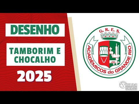 Desenho Tamborim e Chocalho - Grande Rio 2025