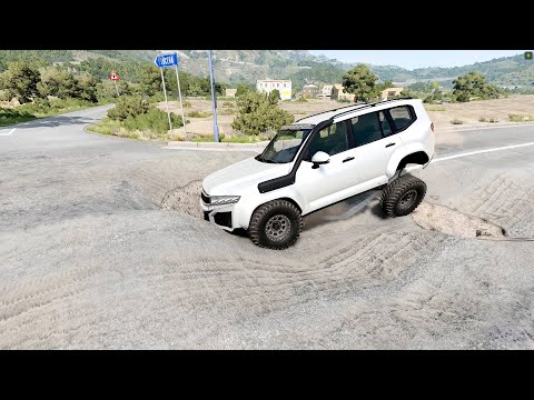 Cars vs Massive Potholes #10 BeamNG.drive | BeamNG-Cars TV