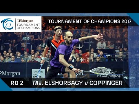 Squash: Ma. ElShorbagy v Coppinger - Tournament of Champions 2017 Rd 2 Highlights