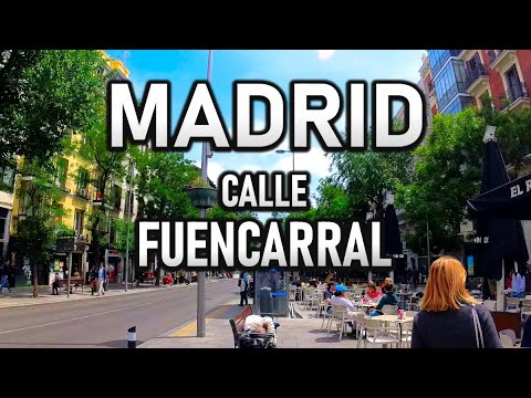 FUENCARRAL STREET, MADRID Walking Tour - SPAIN [4K|50fps]