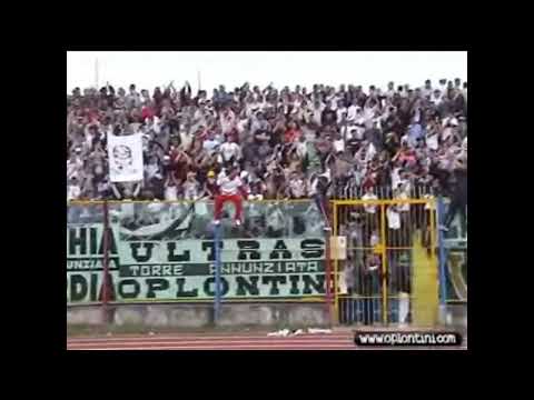 Casertana - Savoia 2003/2004 ultras Savoia in trasferta - videotifo settore ospiti - amarcord
