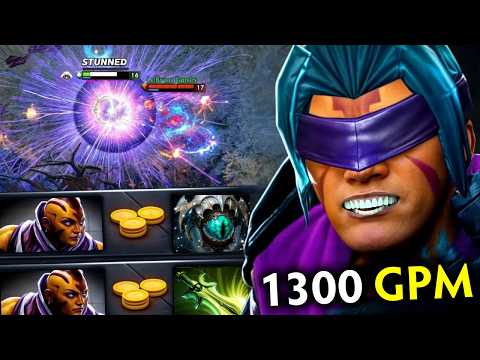 +1300GPM Anti Mage Farming Machine🔥Safelane Solo Carry 32Kills Butterfly + Skadi Dota 2