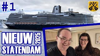 Nieuw Statendam 2025 Pt.1 - Transatlantic Embarkation Day, Rome Airport Hotel, Accessible Cabin Tour