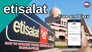 HOW TO UPDATE  ETISALAT SIM USING UAE PASS AND EMIRATES I.D | STEP BY STEP GUIDE | TAGLISH | MEI YT