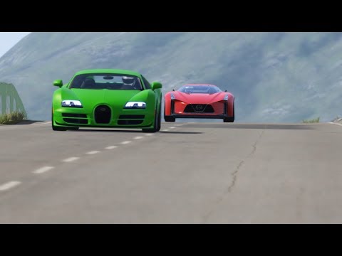 Nissan Concept 2020 Vision GT vs Bugatti Veyron 16.4 SS at Highlands