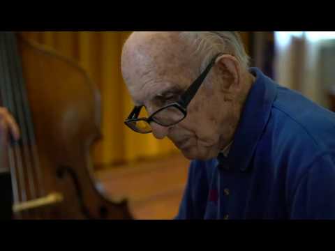 Oldest member of the U.S. Coast Guard Band performs with current members