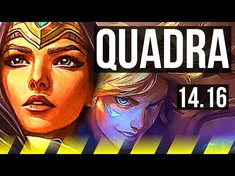 SIVIR & Poppy vs EZREAL & Pyke (ADC) | Quadra, 8/4/13 | NA Master | 14.16