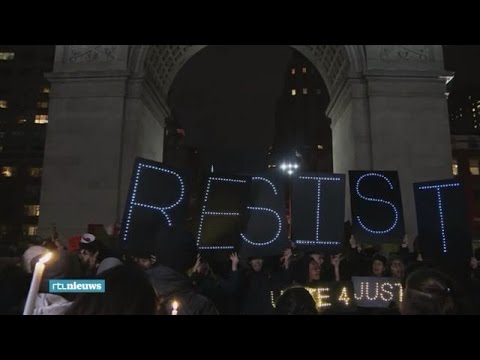 Protest in New York tegen immigratiebeleid Trump