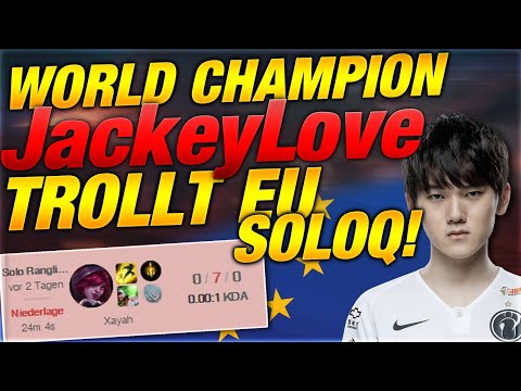 World Champion JackeyLove trollt in EU Solo Q [League of Legends]
