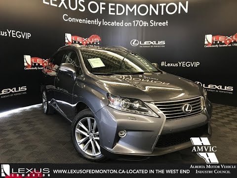 Lexus Certified Pre Owned Gray 2015 RX 350 Technology Package Review Lloydminster Alberta