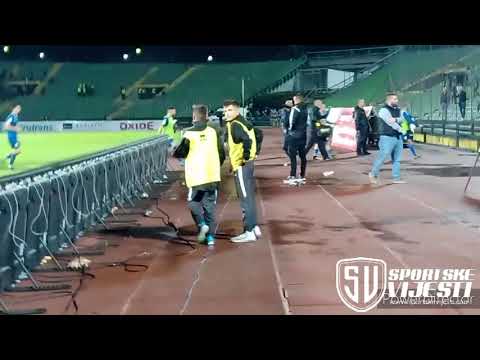 Premijer liga BiH 2021/22, Sarajevo - Leotar Trebinje 0-1, atmosfera na tribinama nakon meča
