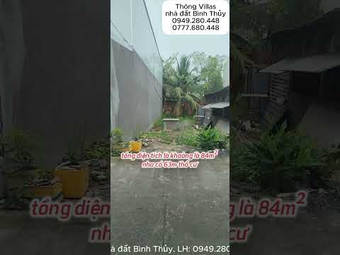 253. Nền thổ cư 84m2 giá 1.05 tỉ rạch Chuối, Long Tuyền, ĐH Nam CT.