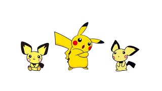 All Pikachu Evolution Animations