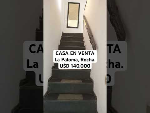 CASA EN VENTA EN LA PALOMA, ROCHA. Ideal para vivir todo el año o  como inversión  para turismo