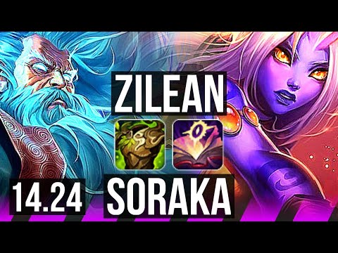 ZILEAN & Zyra vs SORAKA & Jinx (SUP) | 1/0/20, Rank 4 Zilean | NA Challenger | 14.24