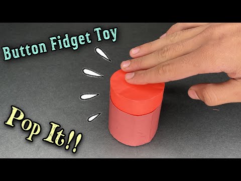 Paper POP IT BUTTON fidget toy {origami pop it, origami fidget toy}