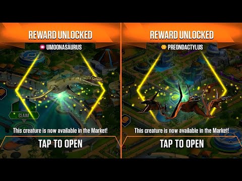 UMOONASAURUS AND PREONDACTYLUS UNLOCKED | JURASSIC WORLD THE GAME