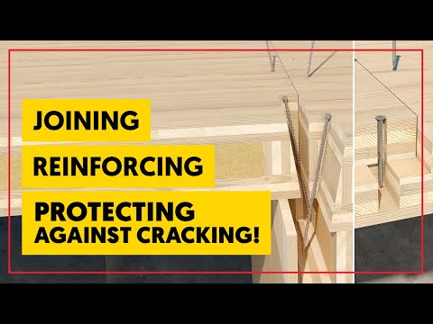 Joining, reinforcing, protecting against cracking! WKFC, WKFS - Screws with full threads - Klimas
