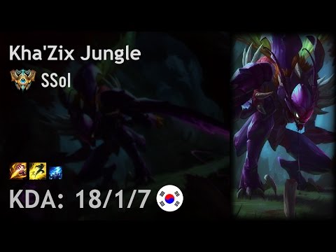 Kha'Zix Jungle vs Lee Sin - SSol - KR Challenger Patch 6.24