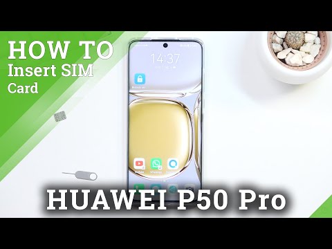 How to Put SIM Card in HUAWEI P50 Pro - Open SIM Slot