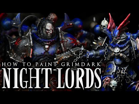Paint NIGHT LORDS in Midnight Clad || Warhammer in the Grimdark Style