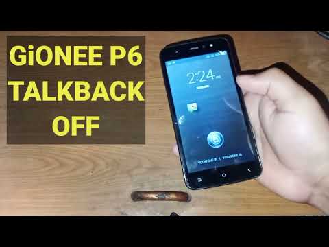 GiONEE P6 TALKBACK OFF