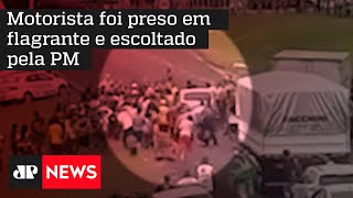 Ao menos 7 pessoas foram atropeladas durante manifestação em São José dos Campos