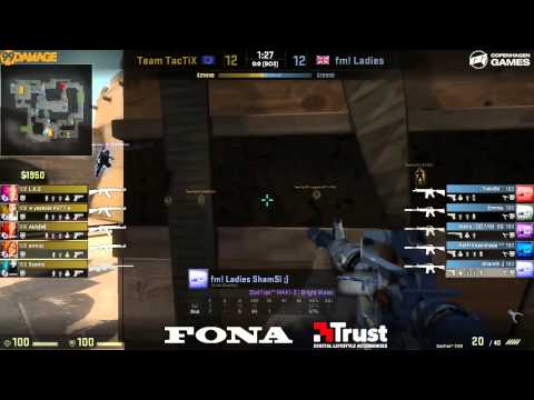 fm-eSports LADIES vs. TactiX fe. | WB Vorrunde, Copenhagen Games Female 2014 | de_mirage Ma
