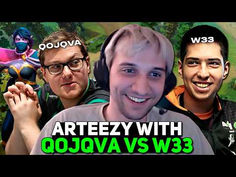ARTEEZY picked TA with QOJQVA STORM SPIRIT vs W33 BANE!
