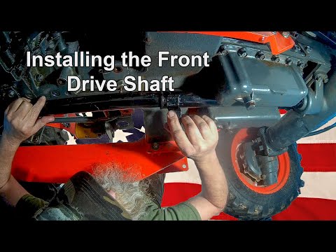installing the front drive shaft
