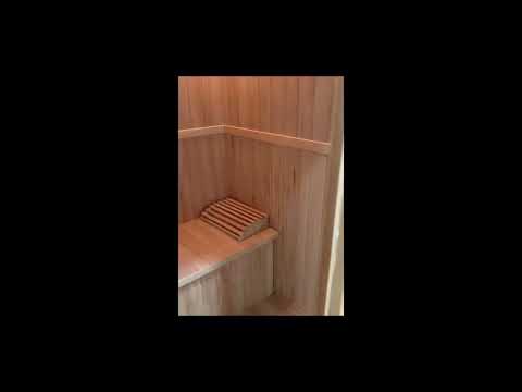 3-Person Indoor Traditional Sauna Single Bench video walkthrough