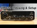 Behringer U PHORIA UMC22 Unboxing Setup