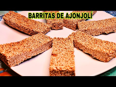 ✅ Como hacer BARRITAS DE AJONJOLÍ sin HORNO!! con 2 ingredientes  ¡NUTRITIVAS!