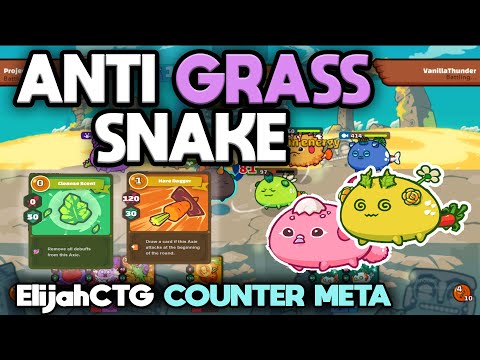 Top rank Elijah CTG build Anti grass snake Build - Axie infinity