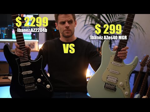 $2299, VS $299, - Ibanez Guitars | Sound Comparison | Ibanez AZ, Ibanez AZES