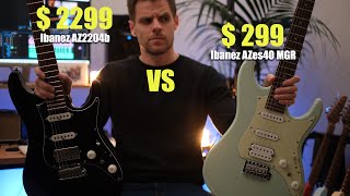 Video thumbnail for $2299, VS $299, - Ibanez Guitars | Sound Comparison | Ibanez AZ, Ibanez AZES by Luca Mantovanelli