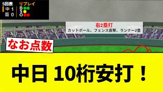 【なお点数】中日 10桁安打！【プロ野球反応集】【2chスレ】【なんG】