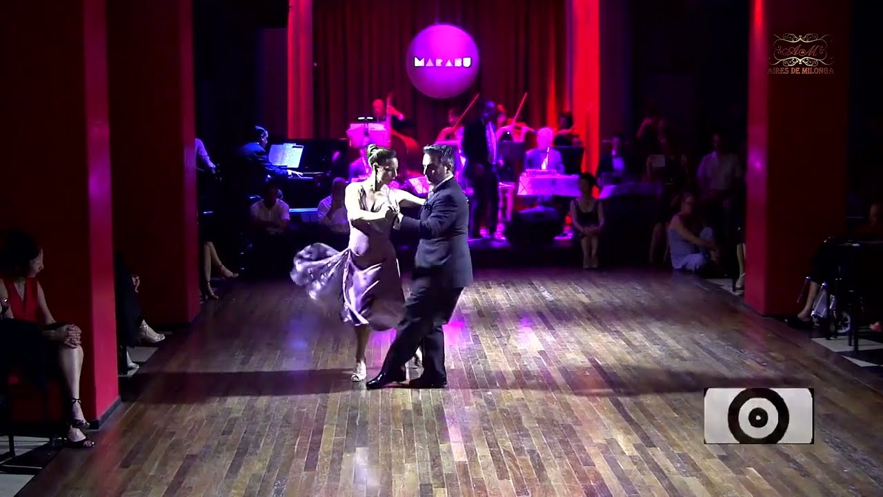 Video thumbnail for Baile tango performance, Fernando Galera, Silvina Vals, Orquesta Sans Souci, Parakultural milonga,
