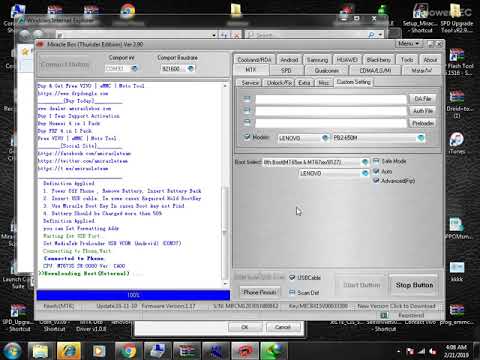 Lenovo Phab 2 PB2-650M FRP Google Account removed Successfully Done by Miracle Box
