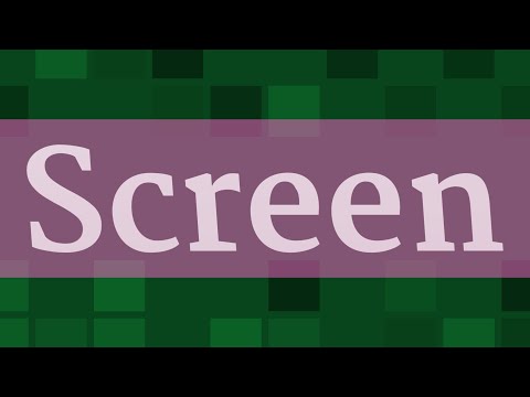 SCREEN pronunciation • How to pronounce SCREEN