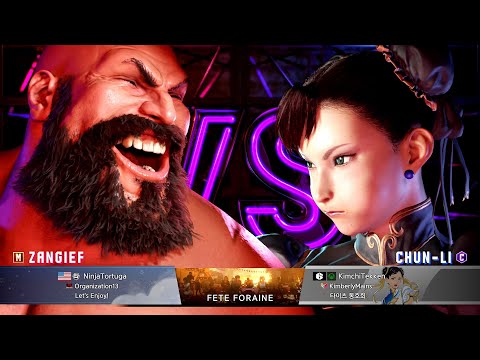 Street Fighter 6 match - Zangief vs. Chun-Li