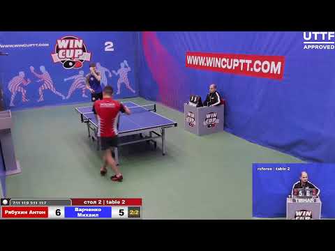 Рябухин Антон 2-3 Варченко Михаил  Турнир Восток 4 WIN CUP 26.11.2020. Прямой эфир Зал 2.
