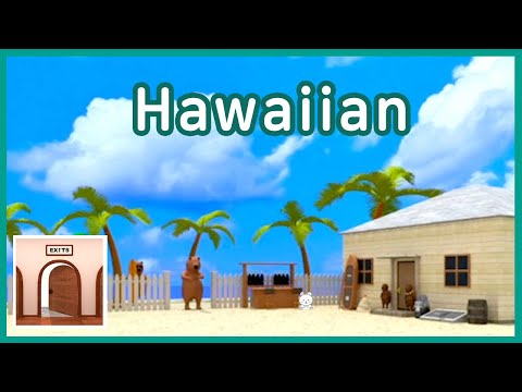 EXiTS Room Escape Game Hawaiian Walkthrough (NAKAYUBI) - YouTube