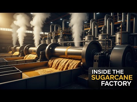 Inside the Sugarcane Factory Full Process From Harvest to Refined Sugar