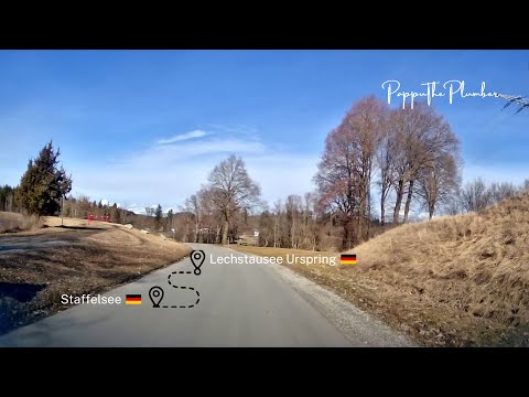 Scenic Germany Road Trip 🇩🇪 | Staffelsee to Lechstausee | Relaxing Dashcam Drive