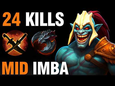 Huskar Mid Imba With 24 Kills | Immortal | Patch 7.40c Dota 2