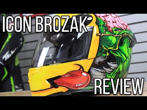 Icon Airframe Pro Brozak Helmet Graphic Review from Sportbiketrackgear.com