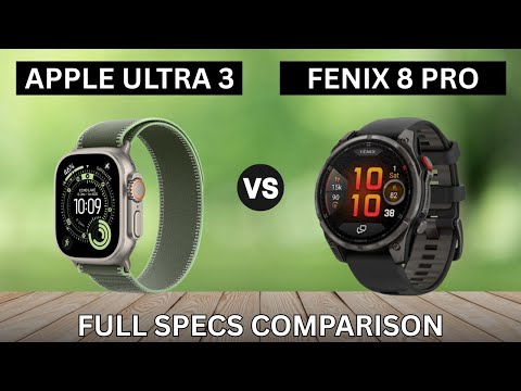 Apple Watch Ultra 3 gegen Garmin Fenix ​​8 Pro